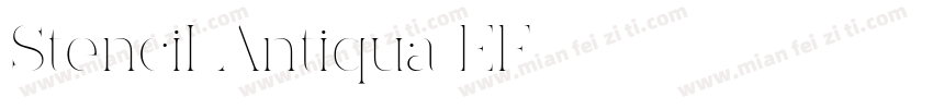 Stencil Antiqua EF字体转换